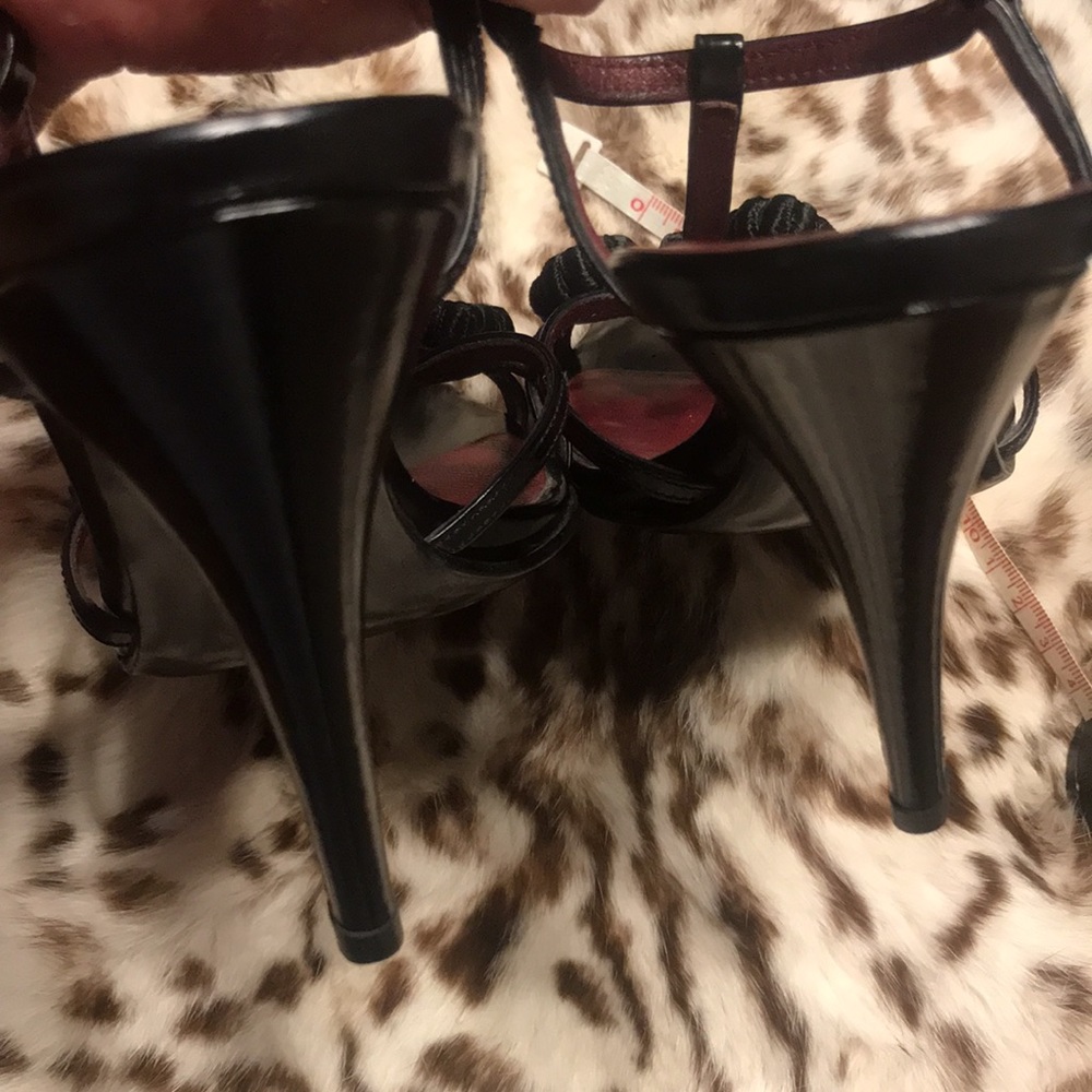Prada Leather Brocade Woven Heel’s - Picture 11 of 16